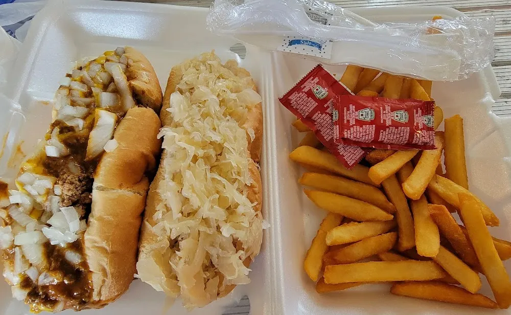 Coney Fries & Small Greek Salad